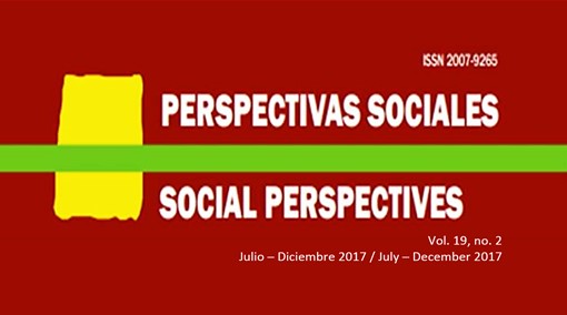 					Ver Vol. 19 Núm. 2: Perspectivas Sociales/Social Perspectives
				